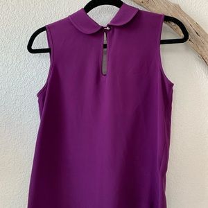 NWT  Kate Spade plum 100% silk top.